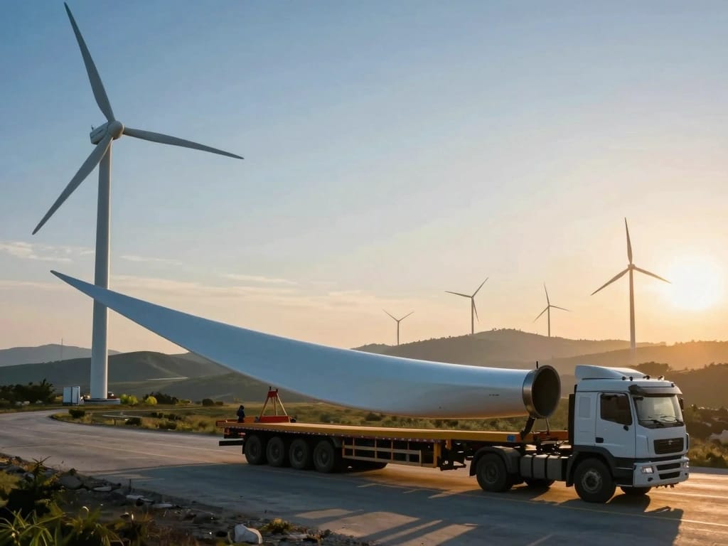 Optimizing Wind Turbine Blade Transportation Logistics for Efficiency